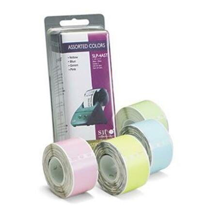 SEIKO INSTRUMENTS Self-Adhesive Address Labels f/Label Printers- 1-1/8 x 3-1/2- Assorted, 520PK SLP4AST